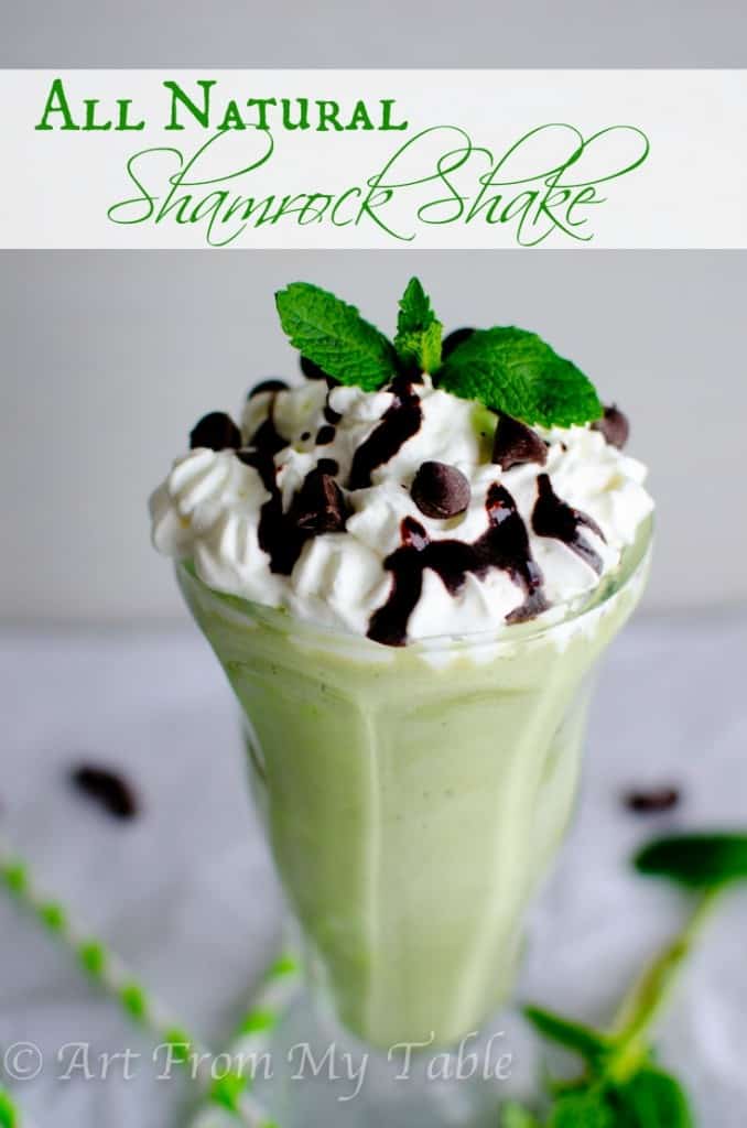 All Natural Shamrock Shake | Art From My Table