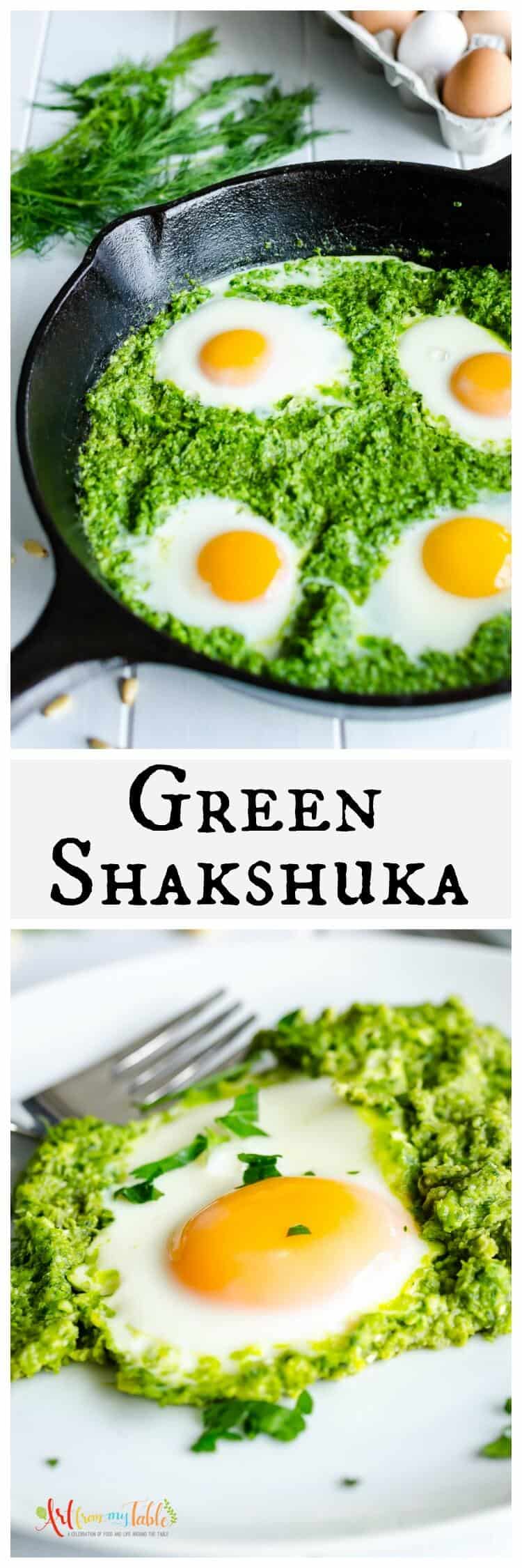 Creamy Green Shakshuka with peas, herbs and spices | Art From My Table