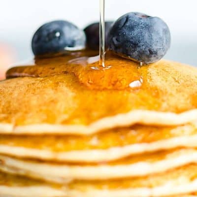 Perfect Low Carb Ricotta Pancakes Protein Packed And Made In The Blender