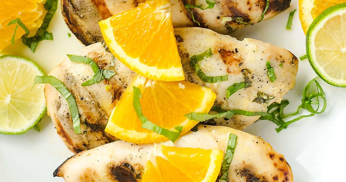 Citrus Basil Grilled Chicken | Art From My Table