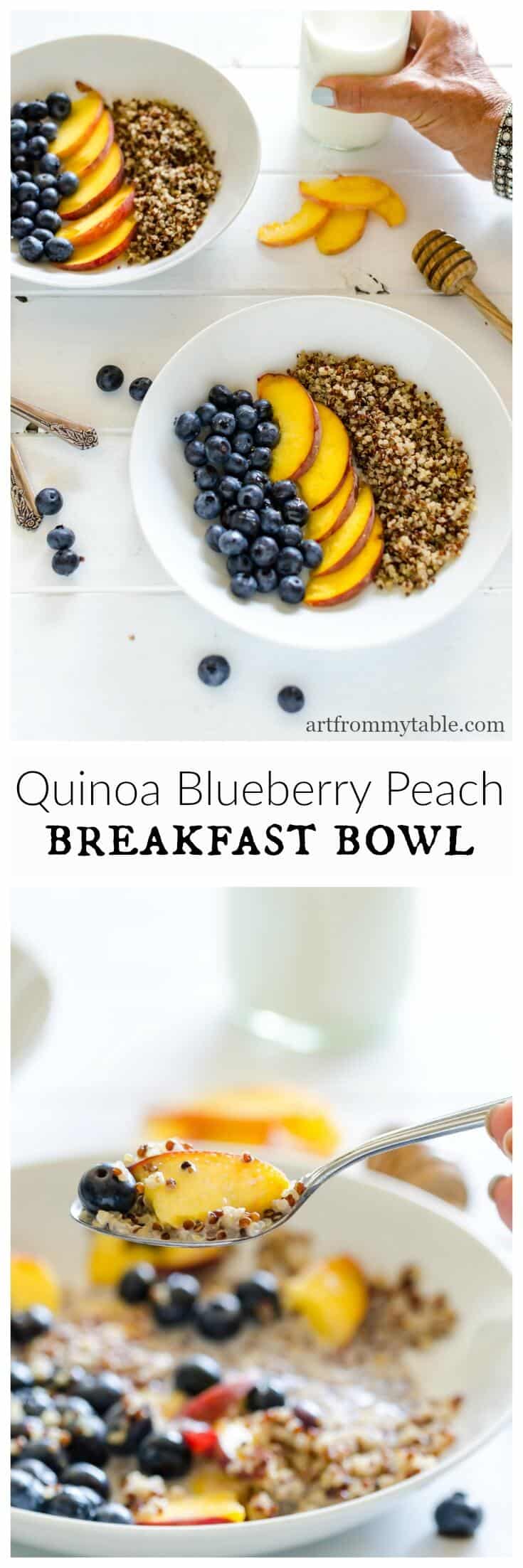 Quinoa Blueberry, Banana and Grape Breakfast Bowl – The Salted Cookie