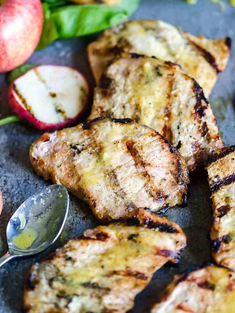 Grilled Apple Cider Pork Chops ~ Fall Food is the Best Food