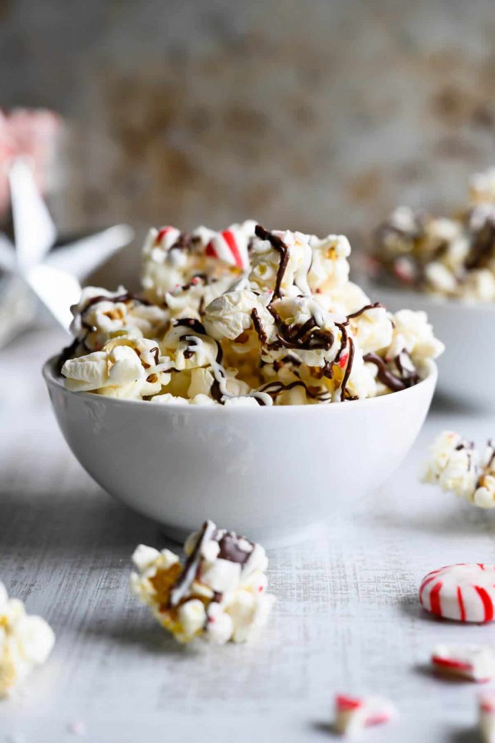 Peppermint Bark Popcorn - Art From My Table