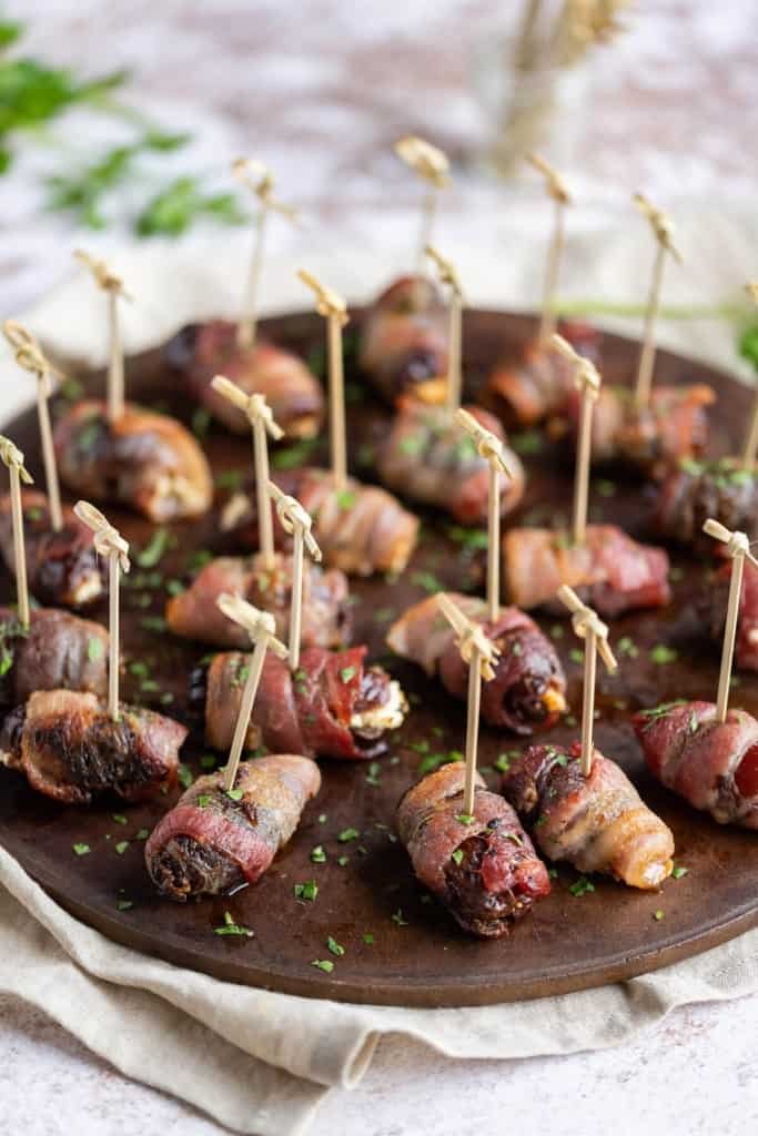 Bacon Wrapped Dates with Goat cheese | Art From My Table