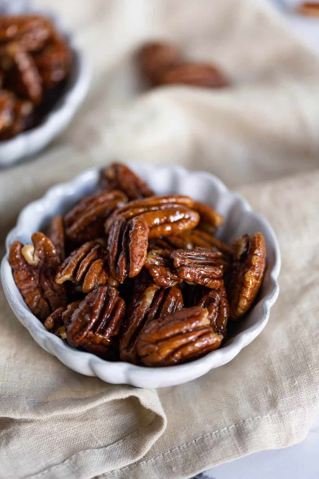 Keto Candied Pecans- 5-minute stovetop recipe - Art From My Table