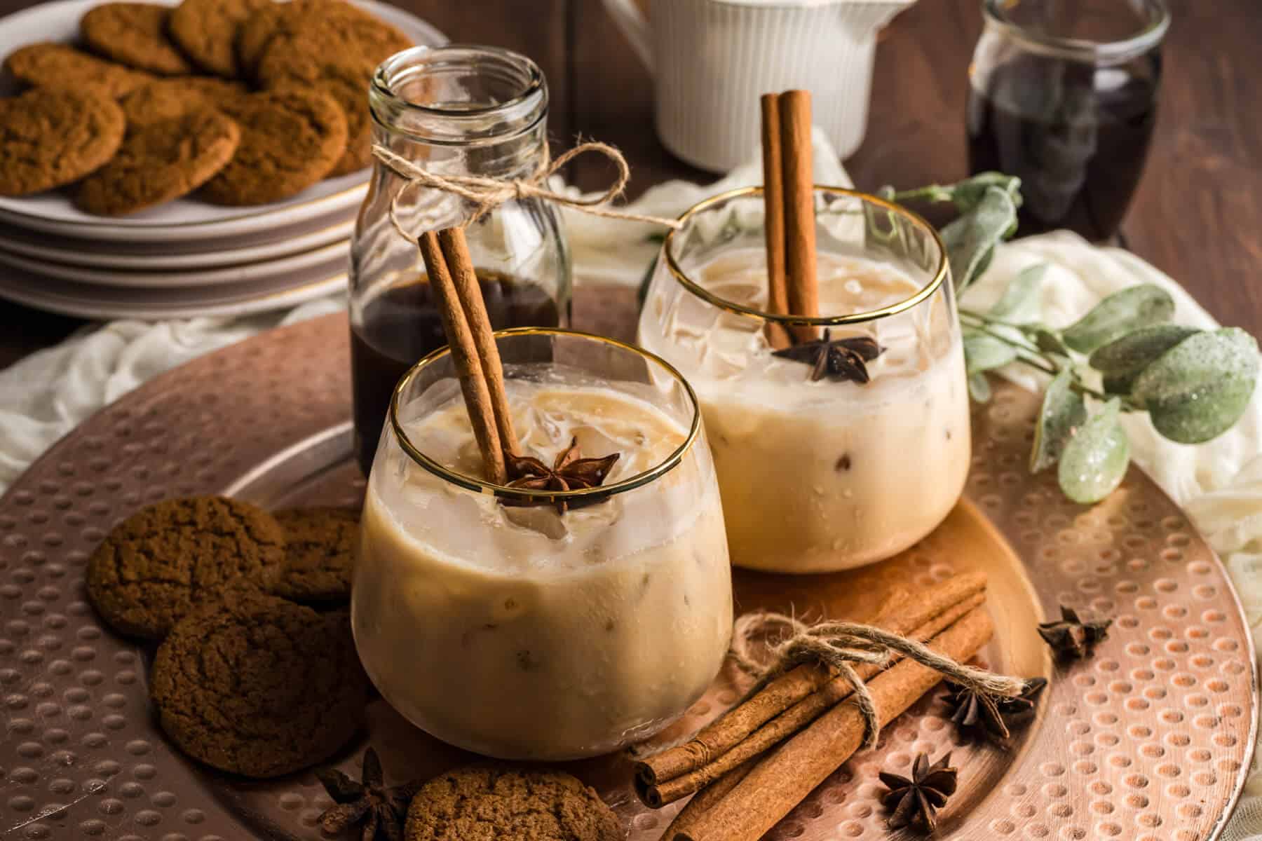 Gingerbread White Russian Mocktail