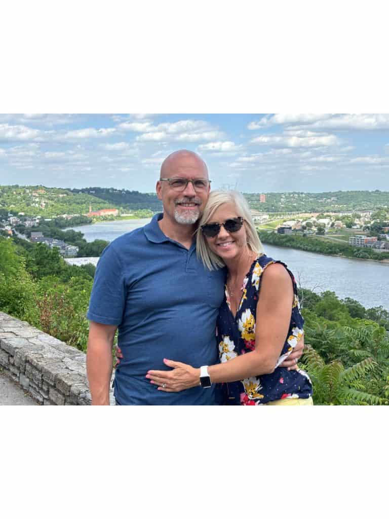 Karl and I at a scenic view in Cincinatti.