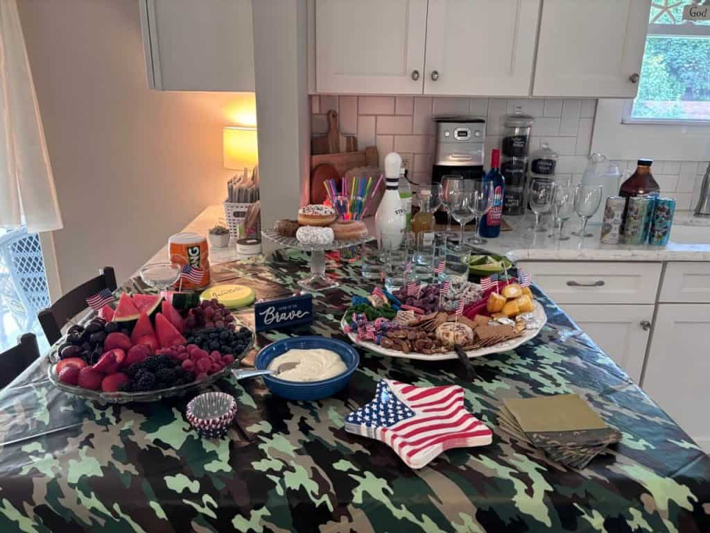 USA themed snack bar.